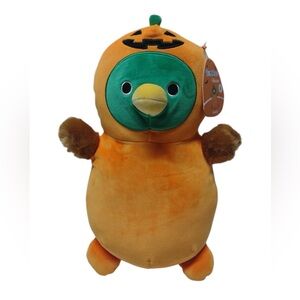 Squishmallow Halloween AVERY Mallard DUCK Pumpkin Hug Mees 14” Plush Toy